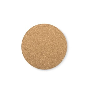 sous-verres rond en liège personnalsié