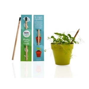 crayon à graine, goodies personnalisable