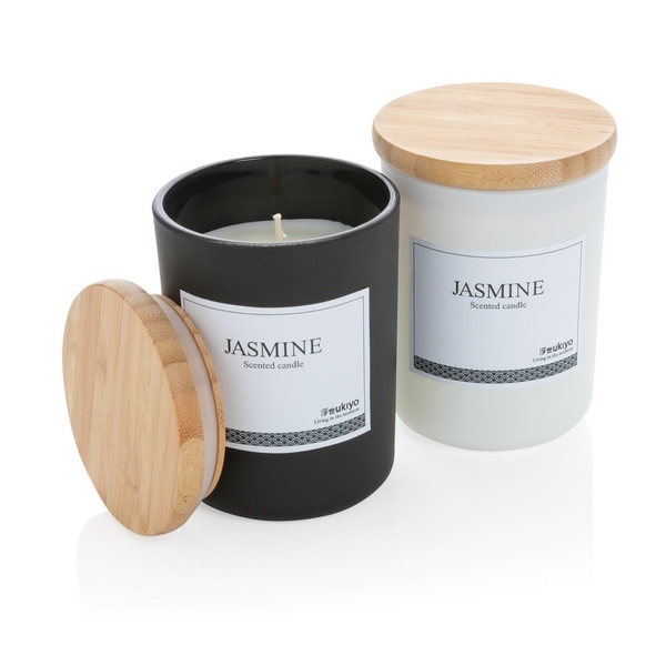 bougie au jasmin personnalisable